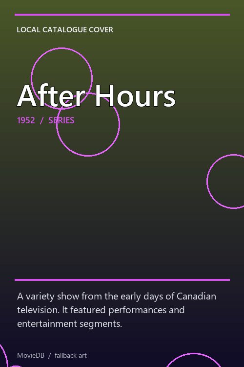 After Hours poster