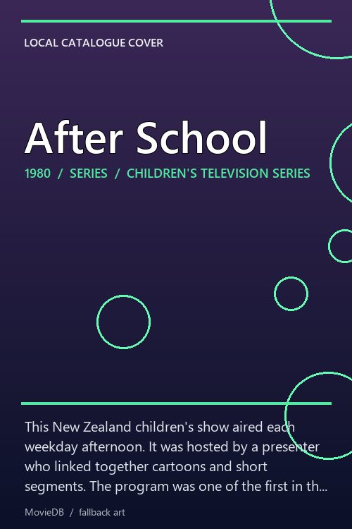 After School poster