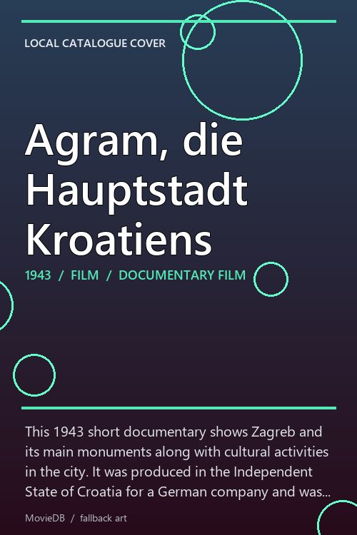 Agram, die Hauptstadt Kroatiens poster