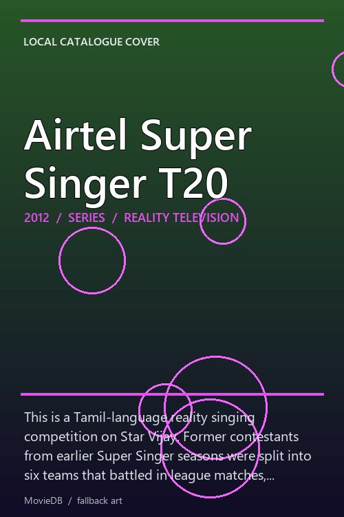 Airtel Super Singer T20 poster