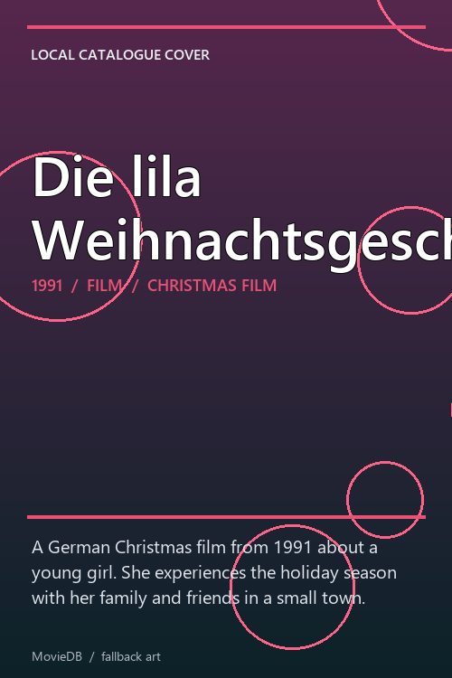Die lila Weihnachtsgeschichte poster