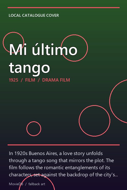 Mi último tango poster