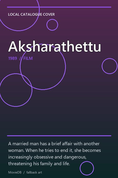 Aksharathettu poster