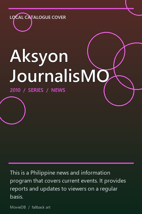Aksyon JournalisMO poster