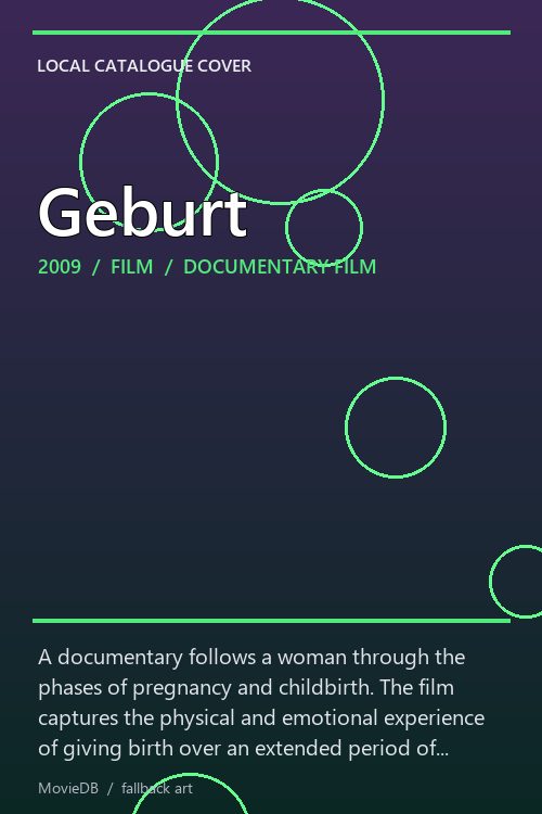 Geburt poster