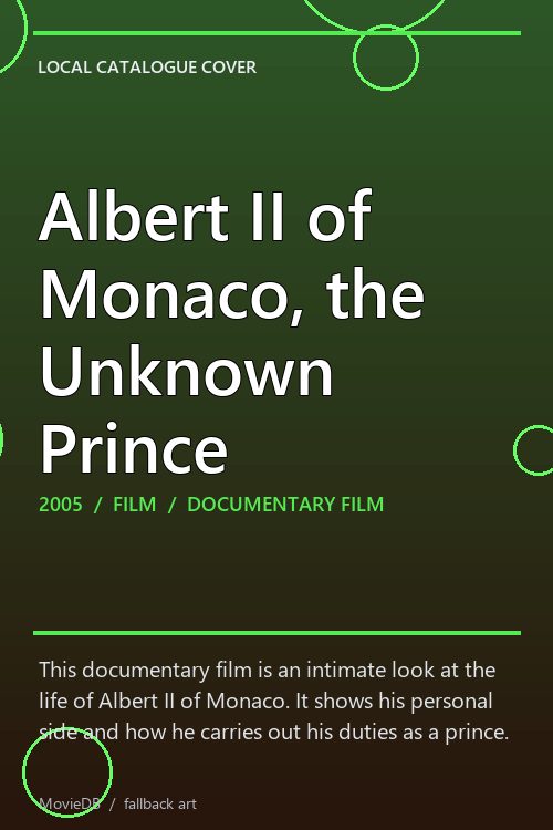 Albert II of Monaco, the Unknown Prince poster