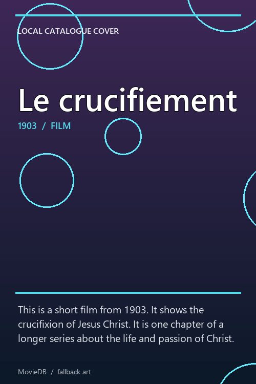 Le crucifiement poster