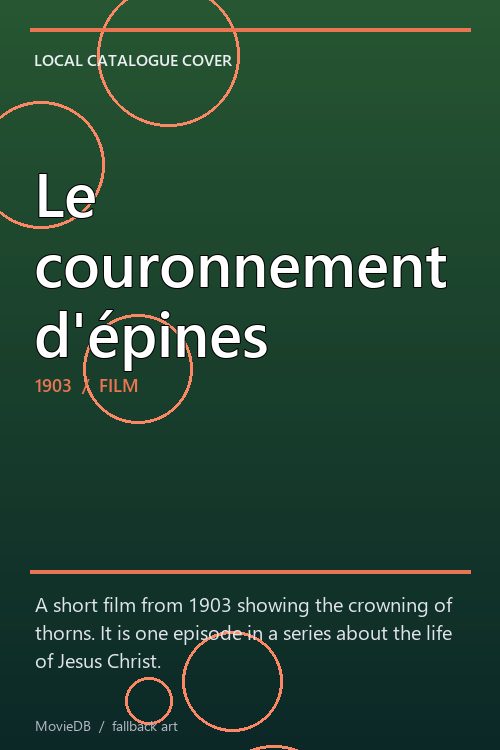 Le couronnement d'épines poster