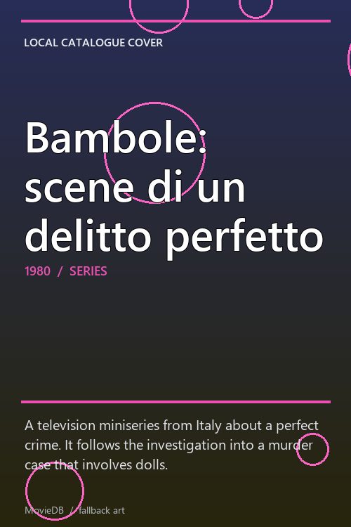 Bambole: scene di un delitto perfetto poster