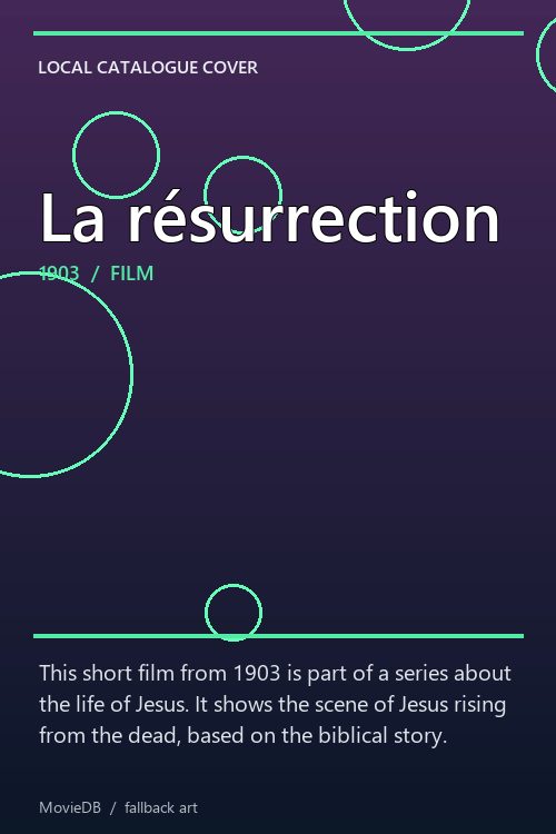 La résurrection poster