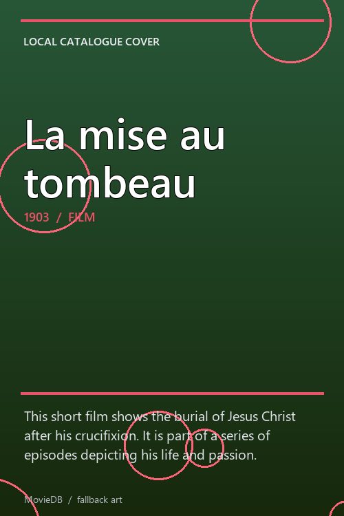 La mise au tombeau poster