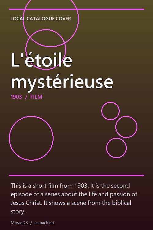 L'étoile mystérieuse poster