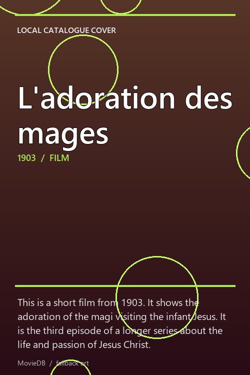 L'adoration des mages poster