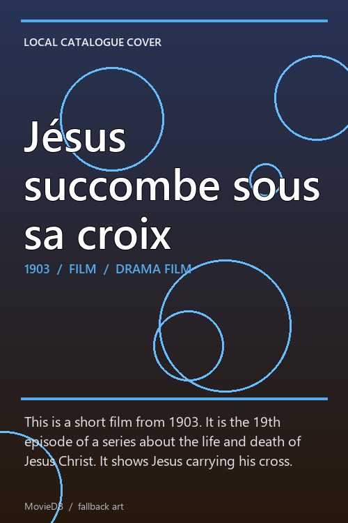 Jésus succombe sous sa croix poster