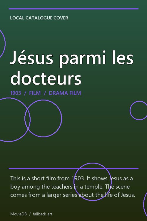 Jésus parmi les docteurs poster