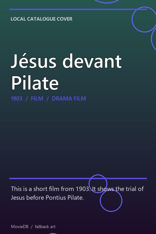 Jésus devant Pilate poster
