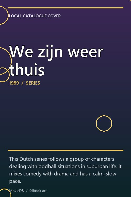 We zijn weer thuis poster