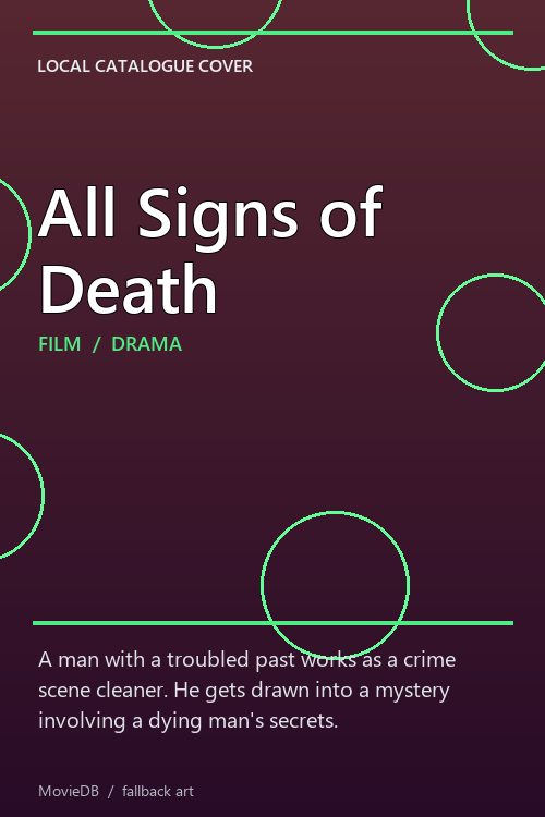 All Signs of Death poster
