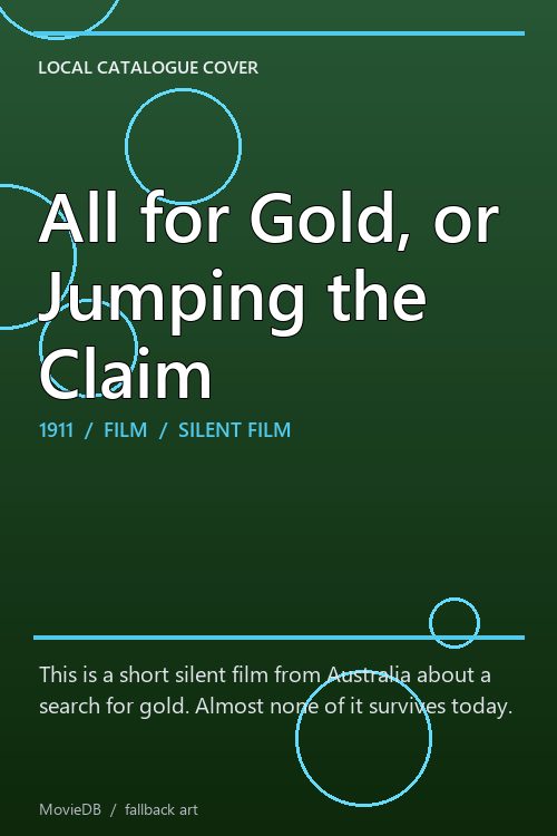 All for Gold, or Jumping the Claim poster