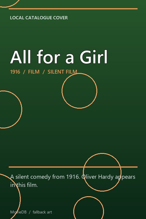 All for a Girl poster