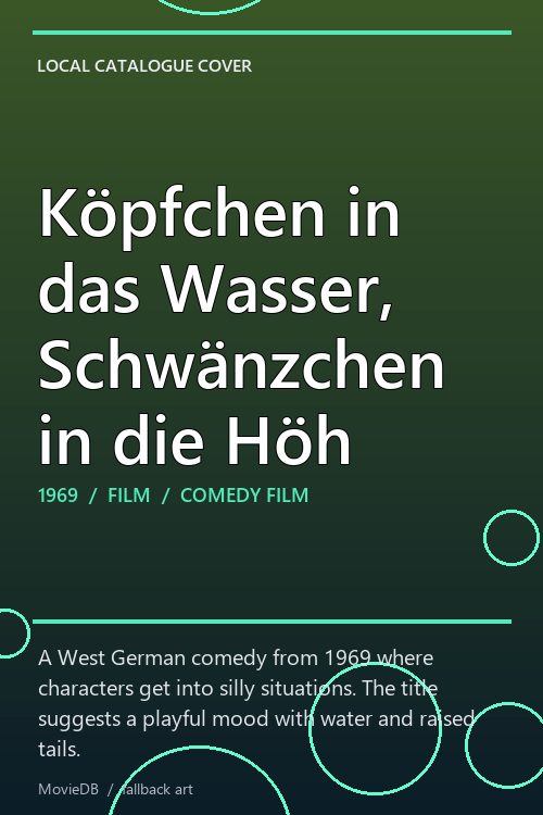 Köpfchen in das Wasser, Schwänzchen in die Höh poster