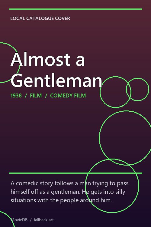 Almost a Gentleman poster