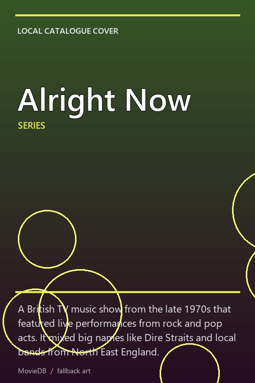 Alright Now poster