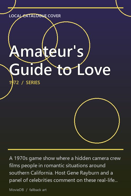 Amateur's Guide to Love poster