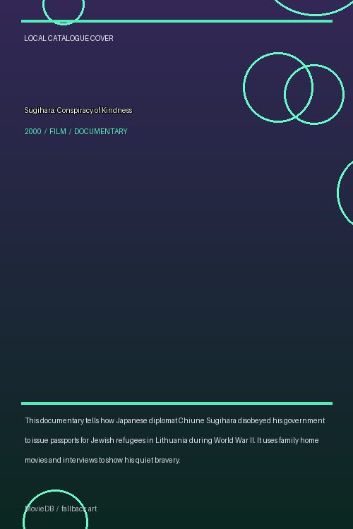 Sugihara: Conspiracy of Kindness poster