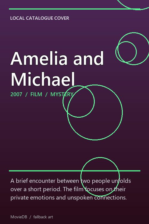 Amelia and Michael poster