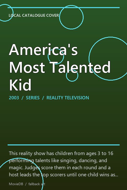 America's Most Talented Kid poster
