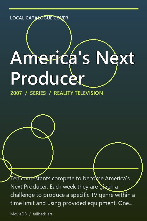 America's Next Producer poster