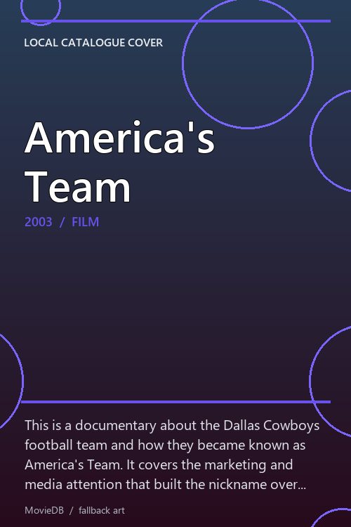America's Team poster