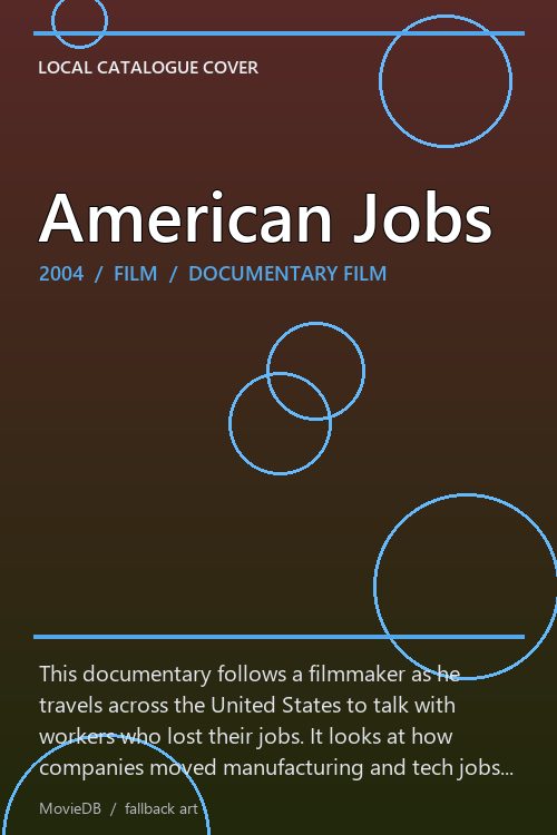 American Jobs poster