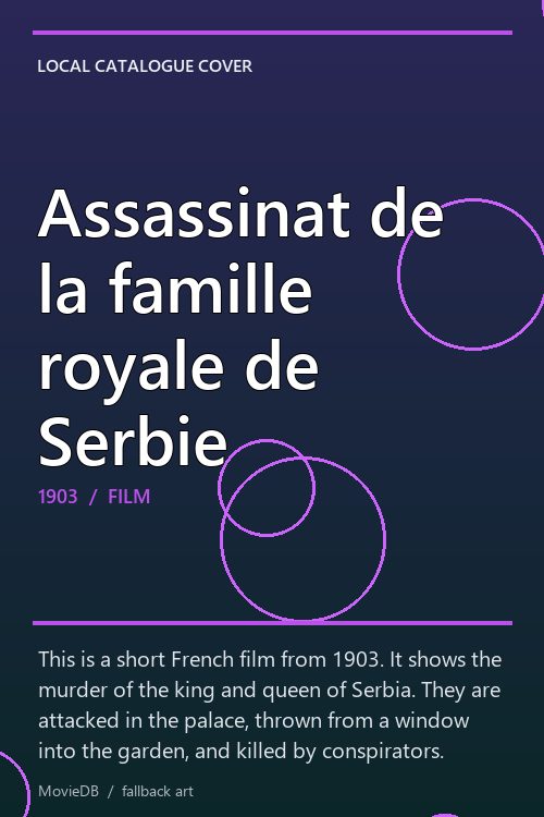 Assassinat de la famille royale de Serbie poster
