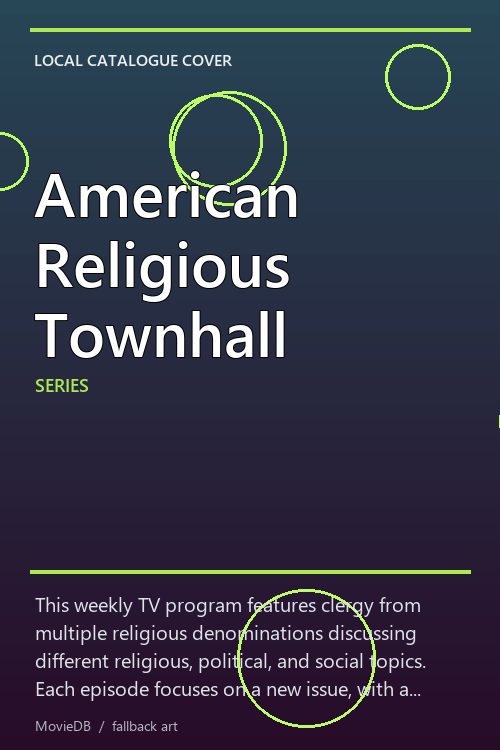 American Religious Townhall poster
