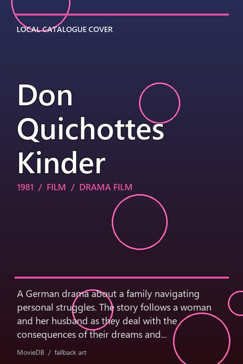 Don Quichottes Kinder poster