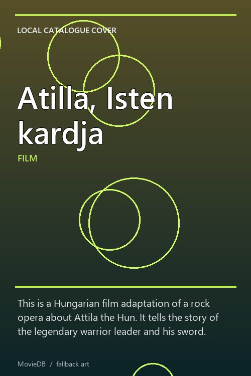 Atilla, Isten kardja poster
