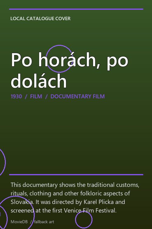 Po horách, po dolách poster