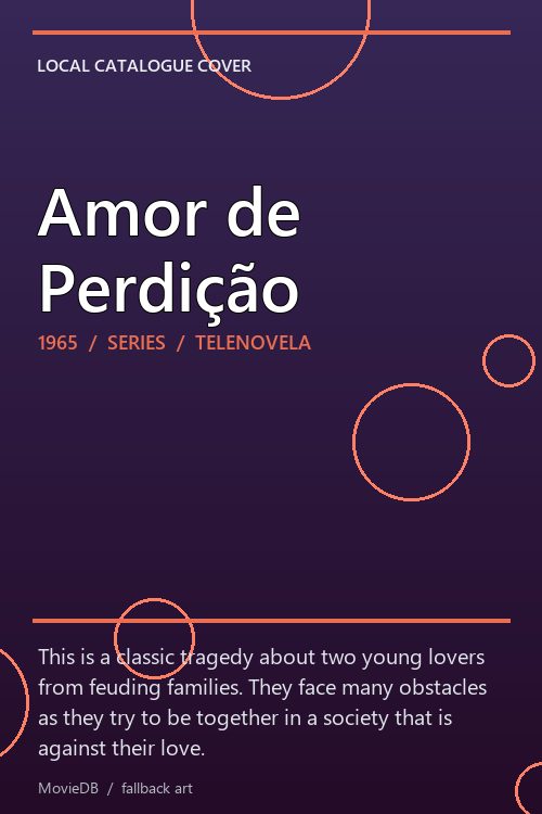 Amor de Perdição poster