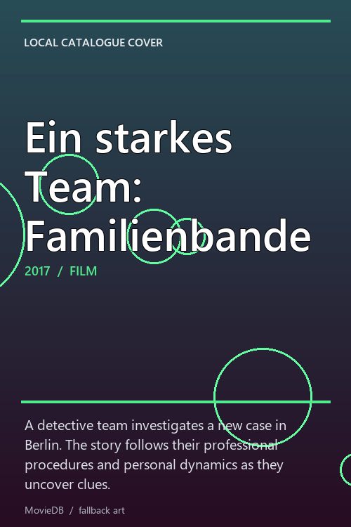 Ein starkes Team: Familienbande poster