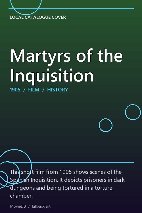 Martyrs of the Inquisition poster