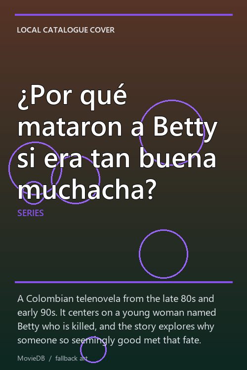 ¿Por qué mataron a Betty si era tan buena muchacha? poster