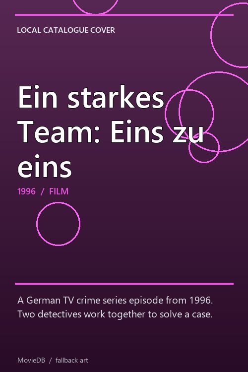 Ein starkes Team: Eins zu eins poster