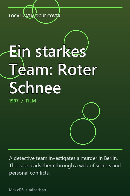 Ein starkes Team: Roter Schnee poster