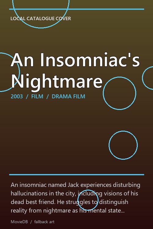 An Insomniac's Nightmare poster