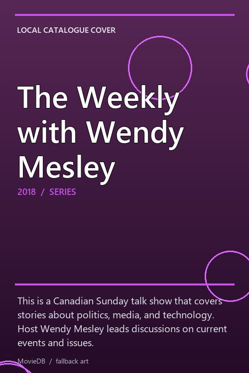 The Weekly with Wendy Mesley poster