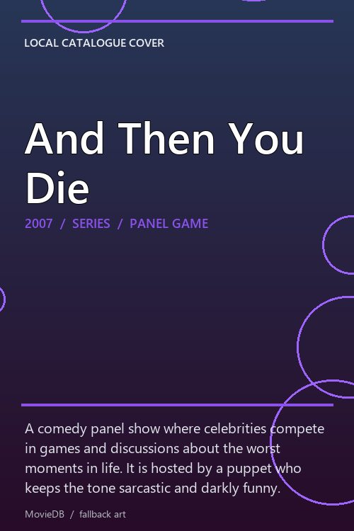 And Then You Die poster