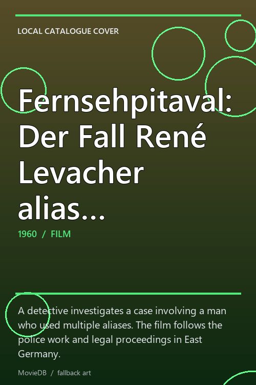 Fernsehpitaval: Der Fall René Levacher alias… poster