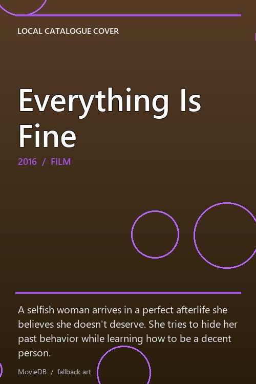 Everything Is Fine poster